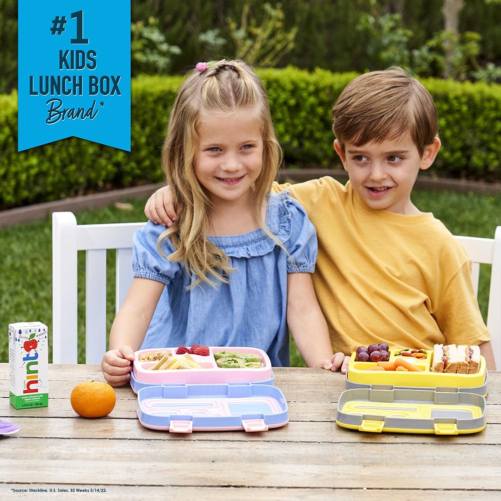 Bentgo Kids Prints Leak-Proof, 5-Compartment Bento-Style Kids Lunch Box - Ideal Portion Sizes For Ages 3 To 7 - Bpa-Free, Dishwa